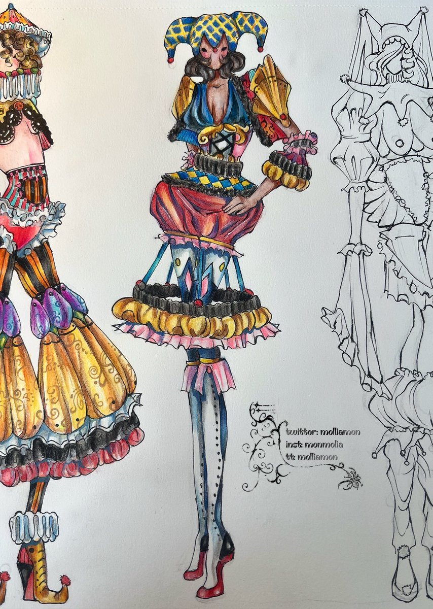 molliamon's tweet photo. Continuing my collection!🎭
#MeetTheArtist2026 #fashion #fashiondesigner https://t.co/RAVKoRyBH5