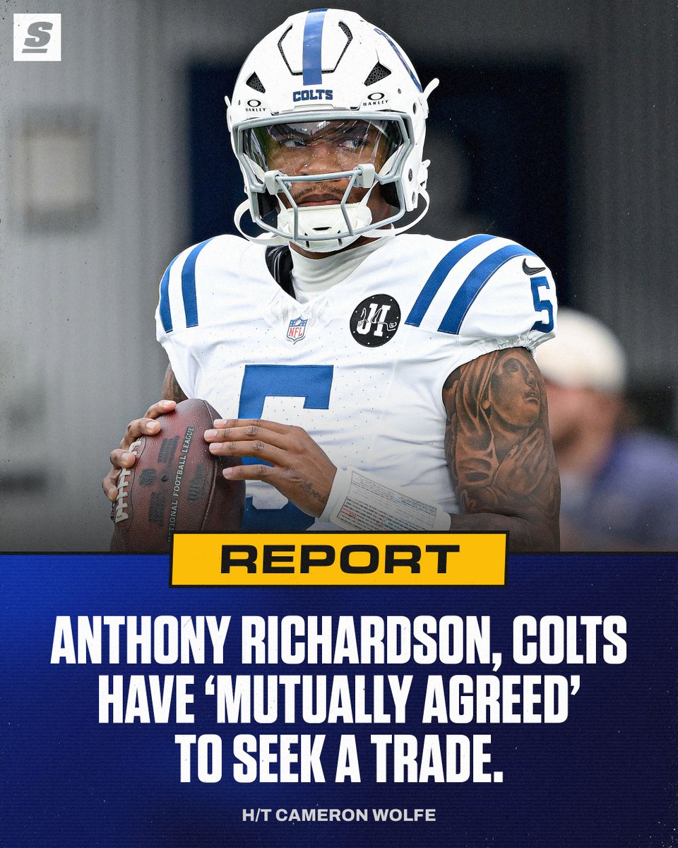 theScore's tweet photo. Who should be giving the Colts a call about Anthony Richardson? 👀☎️ https://t.co/78aUvonca0 https://t.co/UZR3JG0xy3