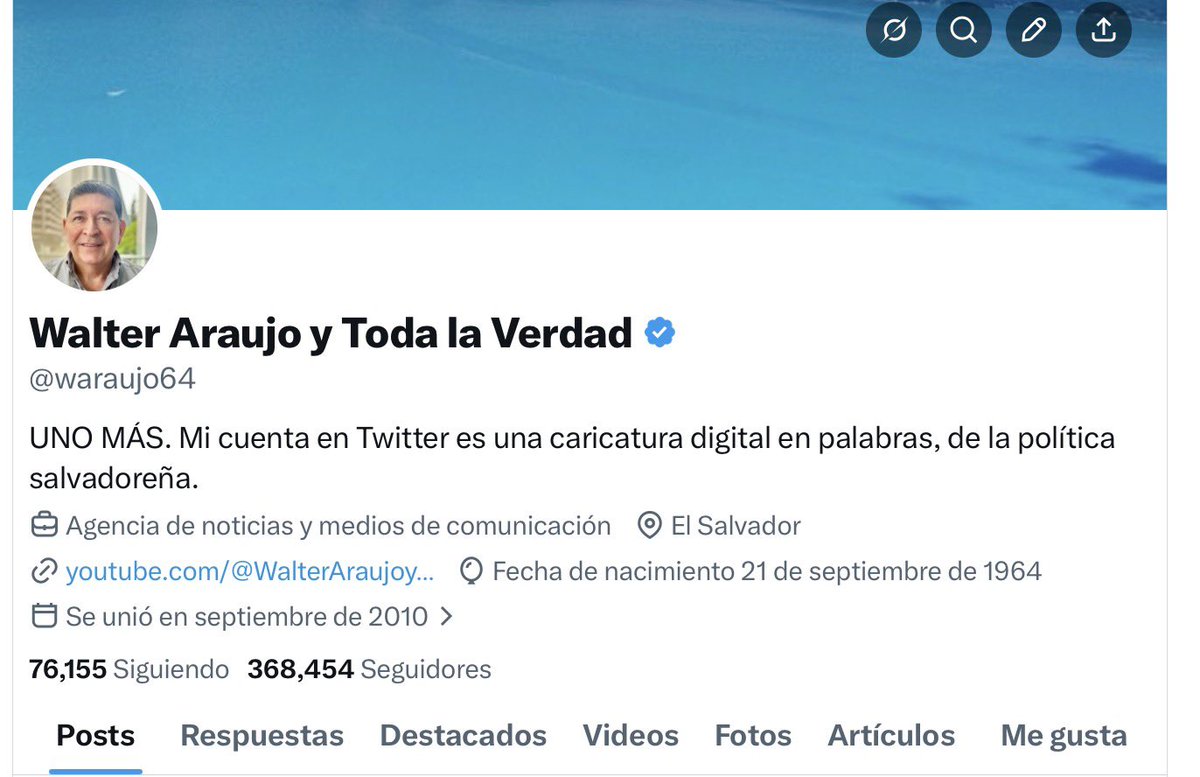 Walter Araujo y Toda la Verdad tweet media