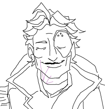 Moira when bearded weathered Doomfist reclaims his talon throne by force and asks her why she stayed to serve the woman who replaced him