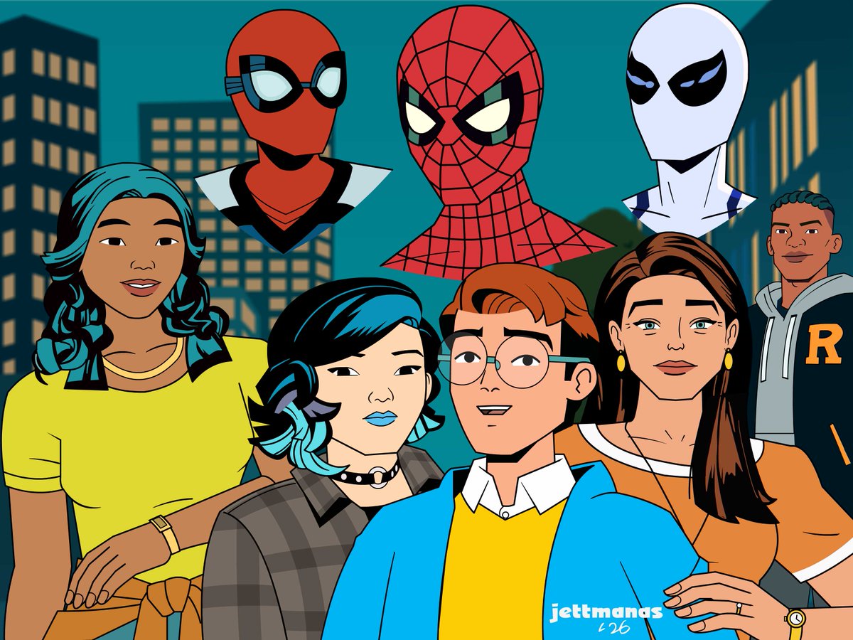 Enjoyed the 10 ep Your Friendly Neighborhood Spider-Man (long title). Nice art (including hair), mature story, &amp; some unique characters. Rights to Marvel. #yourfriendlyneighborhoodspiderman #Spiderman #marvelfanart #Marvel #cartoon #animation #digitalart  #PeterParker