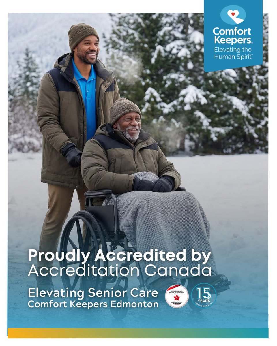 EdmontonComfort's tweet photo. Because your family deserves the best. ❤️
Serving Edmonton, AB and surrounding areas
15 years of caring for our community
25 years of experience
Proudly accredited by Accreditation Canada
Contact us today: 780-465-4665
https://t.co/wKqVxDMrwN

#ComfortKeepersYEG #AccreditedCare https://t.co/XFGAhByLlx