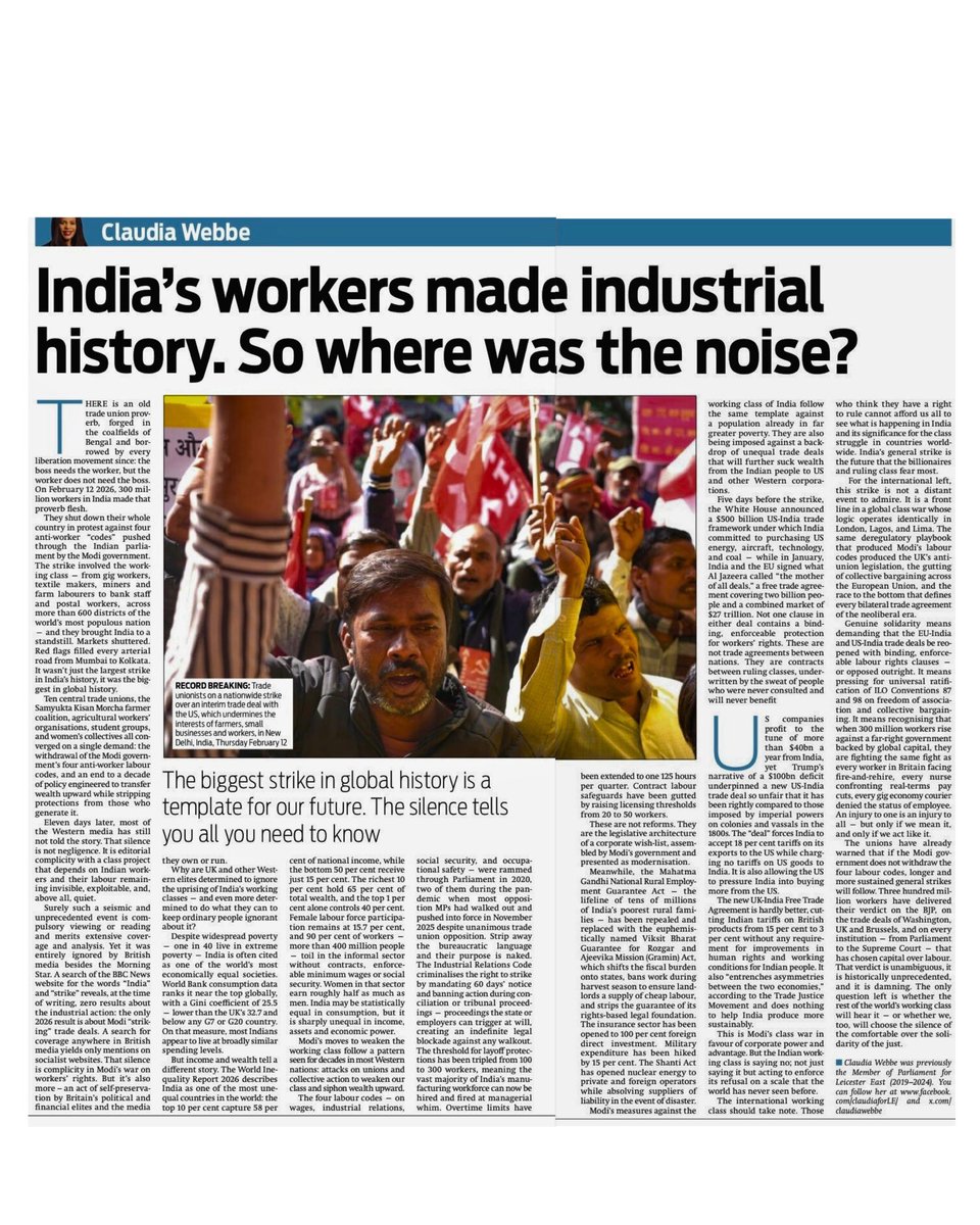 Claudia Webbe tweet media