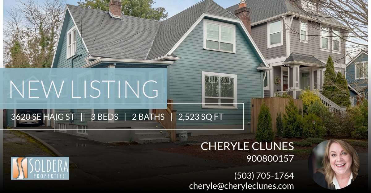 CheryleClunes's tweet photo. 📍 New Listing 📍 Take a look at this fantastic new property that just hit the market located at 3620 Se Haig St in Portland. Reach out here or at (503) 705-1764 for more information

Helping YOU Make YOUR Real Estate Dreams A Real... https://t.co/H8KC7aqCky https://t.co/4jidMGAASi
