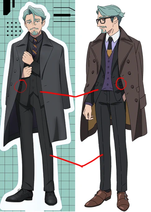 now that I can look at the outfits properly I wonder if Challia's black suit is the same as in his other civilian outfit since they're Very similar... but because Challia has a taste for expensive things I choose to believe he has several sets of the same suit