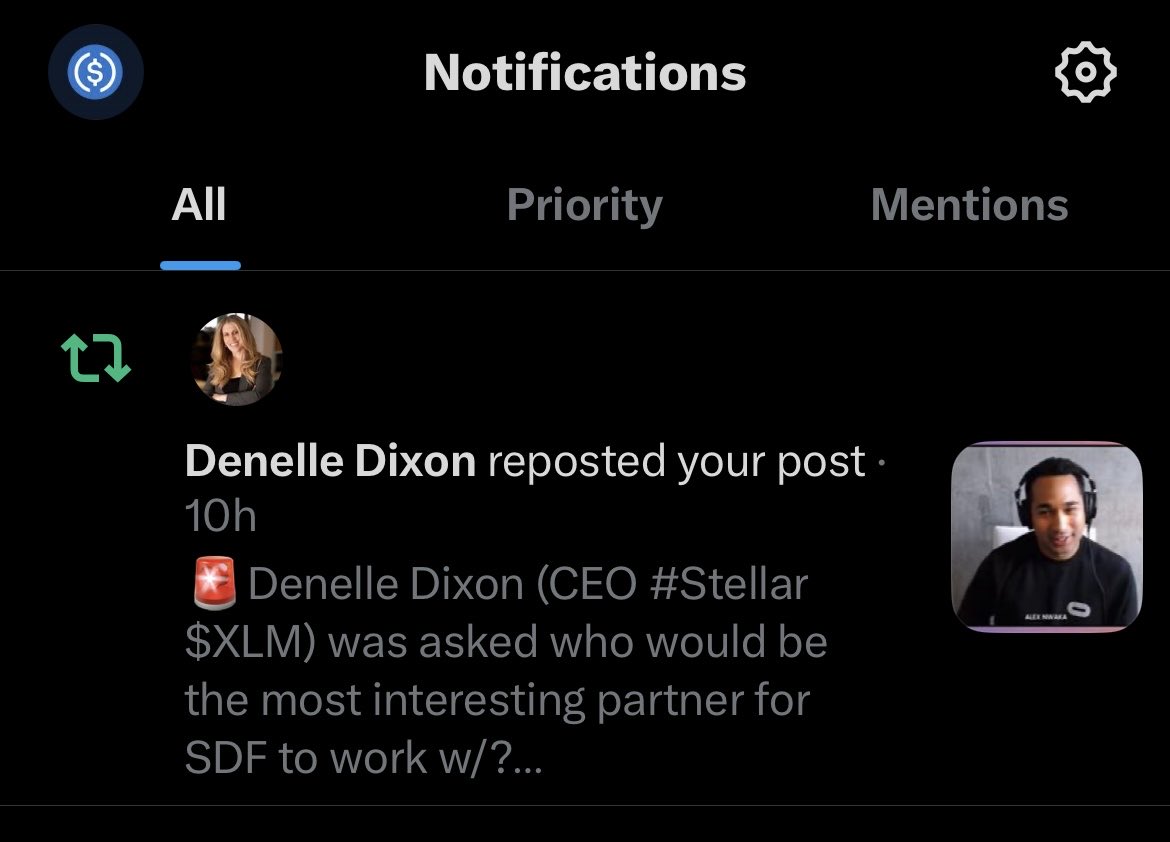 Crypt0Mentality's tweet photo. @DenelleDixon just reposted my post. Check out what was said ‼️ Thank you Denelle…I’m a huge fan. 😁 https://t.co/0AJNkgQeju
