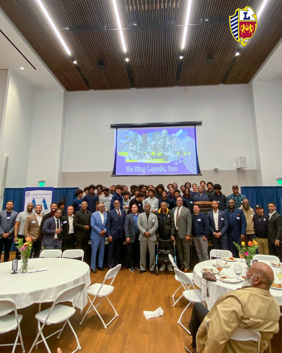 LoyolaHigh's tweet photo. We had an incredible time hosting our annual African American Student Association (AASA) Luncheon! 🙌

Seeing the entire Loyola school community—students, faculty/staff, alumni and families—join together in honor of Black History Month was truly special. #AMDG https://t.co/UE8wa1URdx