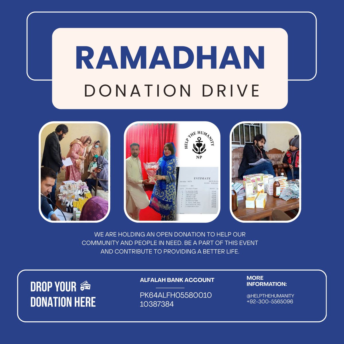 drshaista01's tweet image. Let’s turn compassion into action and support families in need 🌙🤍
#RamadanDonation #CharityDrive #GlobalCharity #Zakat #Sadaqah