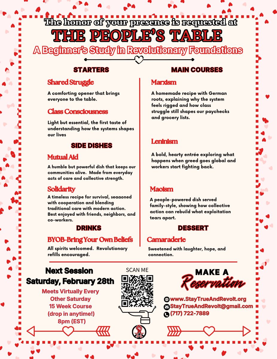StayTrueRevolt's tweet photo. Roses are red,
but the bills are due.
They market romance.
We build something true. 

This February, skip the bourgeois fairytales.
Join us for a conversation about real solidarity.  Let’s take care of each other. 

**NEXT CLASS THIS SATURDAY FEBRUARY 28th @ 8 pm EST** https://t.co/hzngxt15dL