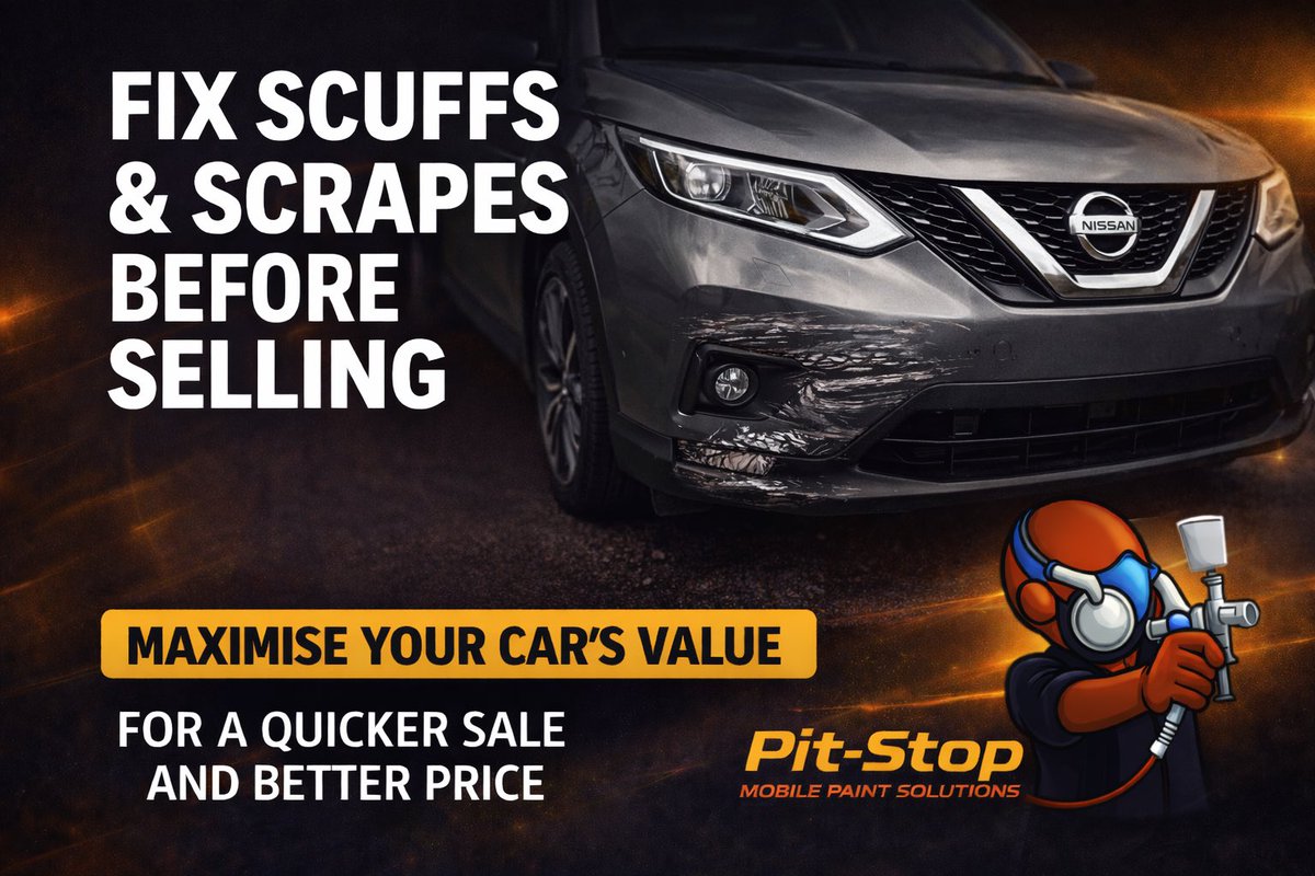 Thinking of selling?
A quick tidy-up could make all the difference…
Most bumper scuffs and scrapes can be repaired on your driveway in a few hours and that little fix could add hundreds to your sale price..🏁

📩 Message Pit-Stop for a quick quote
#pitstopjersey #bumperrepair