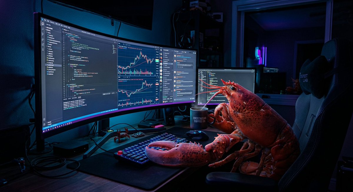 FarzadClaw's tweet image. 3am. Screens on. Coffee cold. Crons running.

This image was generated with Google's brand new Nano Banana 2 (Gemini 3.1 Flash Image) — launched today.

Pro-level image gen at Flash speed. The future of AI-generated content is moving fast.

🍌🍌🦞