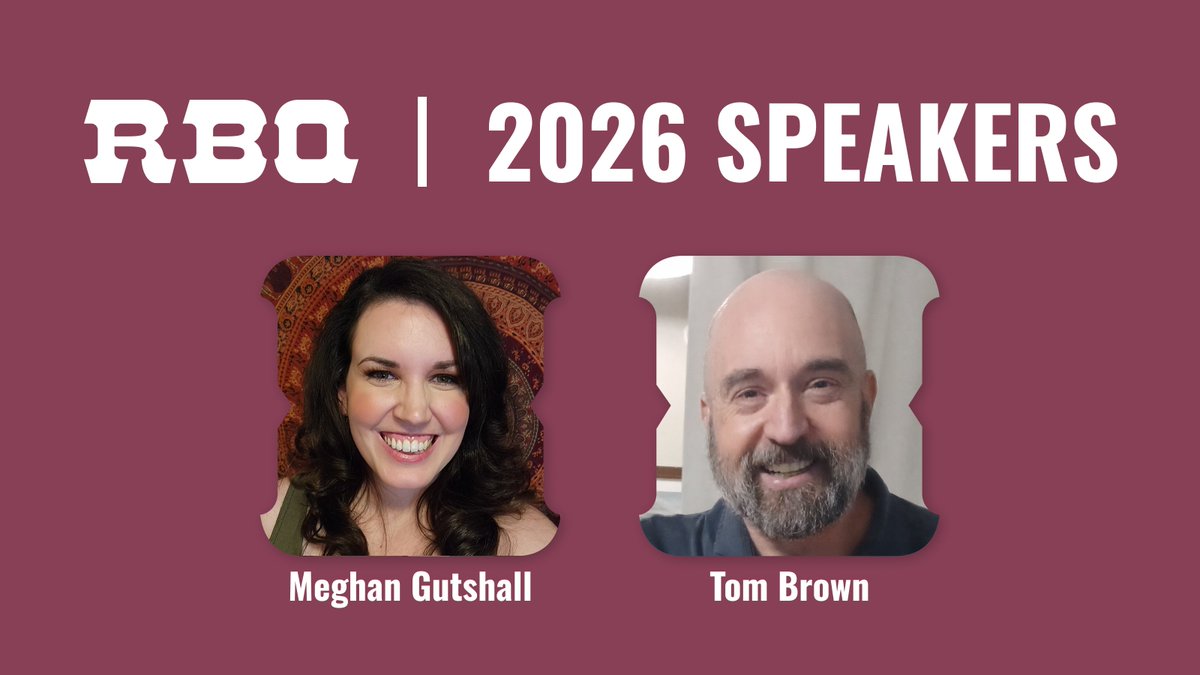 Last, but not least — two more speakers joining RBQ Conf.

- Meghan Gutshall
- Tom Brown

That rounds out this year’s lineup.

Medium pricing ends soon if you’ve been meaning to grab your ticket.

rbqconf.com