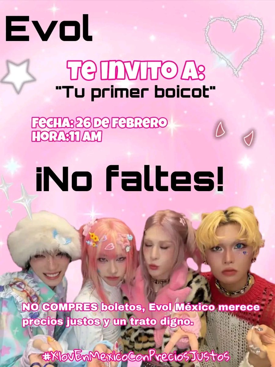 NexusJuriJazzy's tweet photo. #EvolMexicoExigePreciosJustos
#XlovEnMexicoConPreciosJustos 
Tengan presente que no están solos o solas, es un malestar general entre todo el fandom en Latam, desde que ignoran a Argentina hasta no contestar a Brasil. No desesperen. https://t.co/t0FyCIQkVz