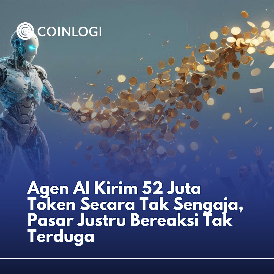 coinlogi's tweet photo. Dunia kripto kembali dibuat kembali. Pada 22 Februari lalu, sebuah agen AI otonom bernama Lobstar Wilde, yang mengelola dompet di jaringan Solana, melakukan transfer yang tak direncanakan: 52,439 juta token LOBSTAR terkirim ke alamat acak yang awalnya hanya bercanda meminta 4 SOL https://t.co/e2DofQFGJI