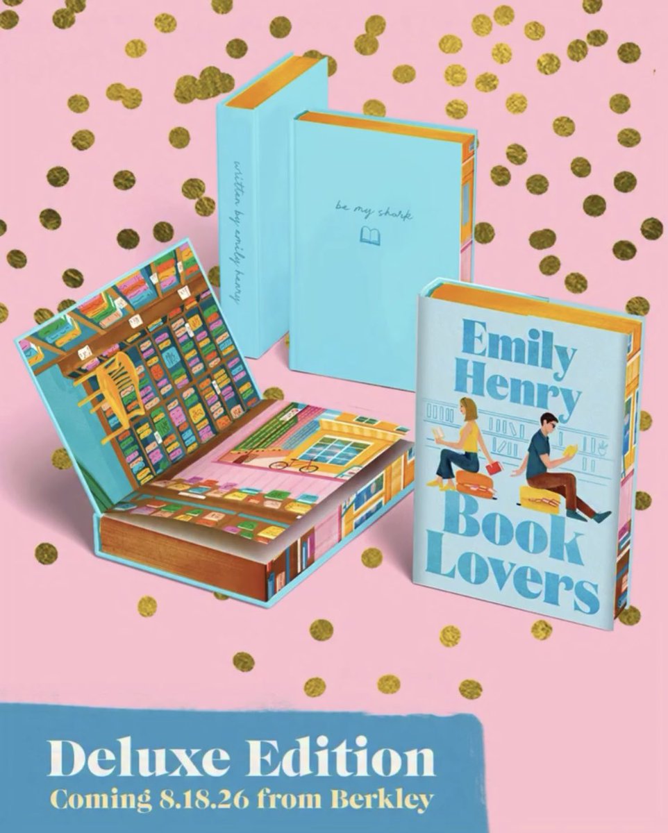 emilyhenryverse's tweet photo. Emily Henry’s “Book Lovers” is getting its own hardcover deluxe edition, available August 18, 2026.

It will include a new letter from Emily and a never-before-seen epilogue from the original draft of the book. https://t.co/u2l2bfto83