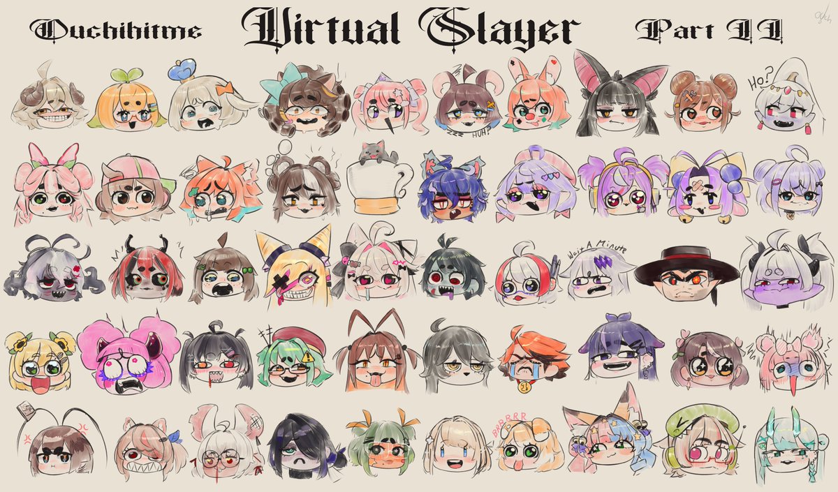 50 vtubers total, how many do you recognize?