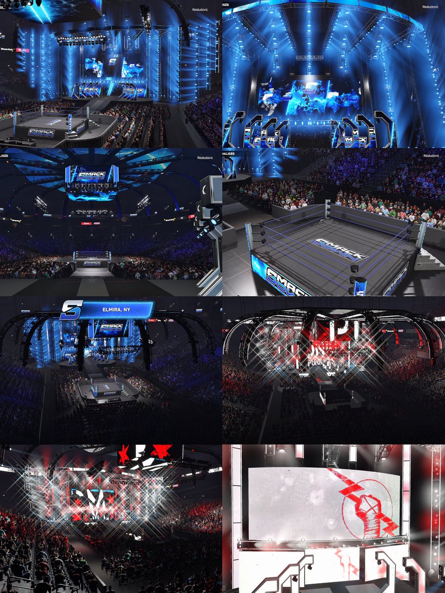 realudovic's tweet photo. My Custom #SmackDownย Arena is ready for my Universe Mode on #WWE2K26
Available Soon on my gallery : #Realudovic https://t.co/qpZuUVZbFe