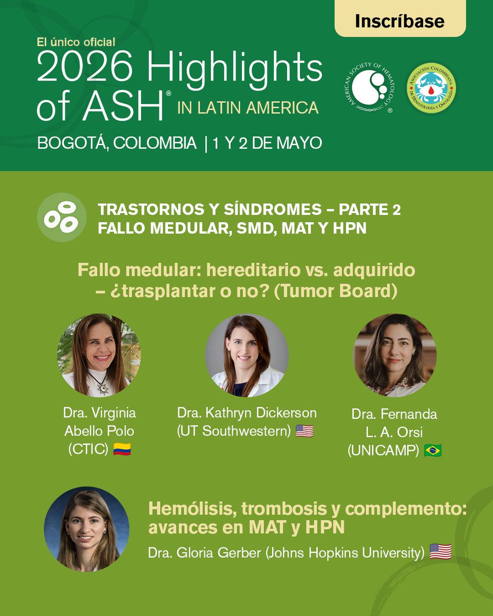 Asociación Colombiana de Hematología y Oncología tweet media