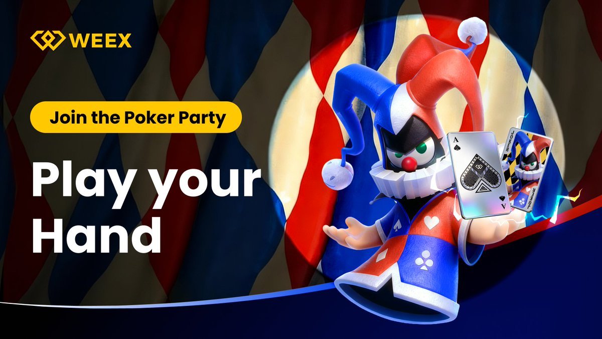 Il tavolo si scalda. 🔥

Colleziona 5.
Sblocca il montepremi.
Pesca un Joker. Cambia le probabilità.

Entra in gioco.
app.sensor.weex.tech:8106/t/hcs

#WEEX