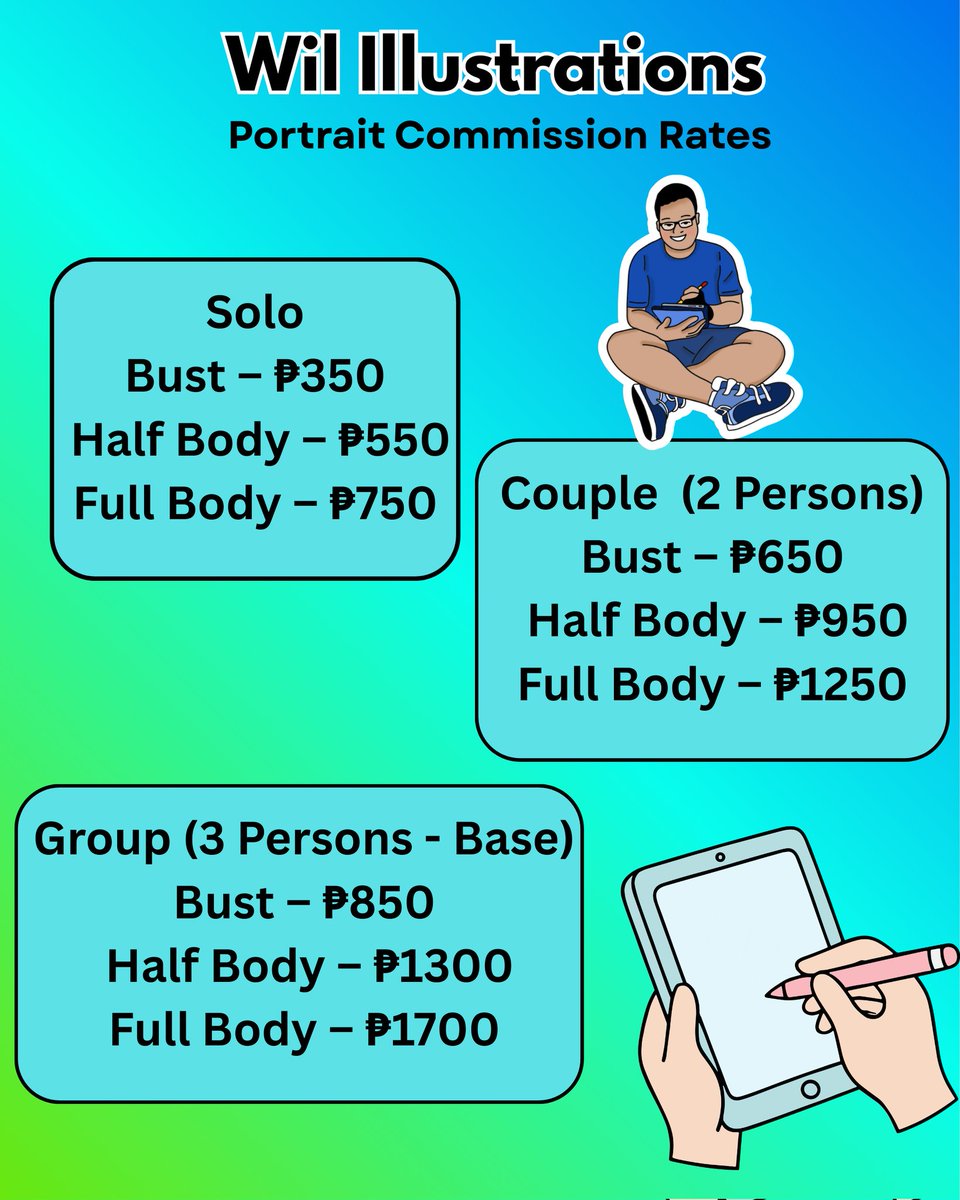 WilFredWil's tweet photo. Wil Illustrations is now accepting custom portrait commissions ✨

Digital &amp; A4 framed prints available.

📍 Local meetup
🚚 Nationwide shipping (location-based fee)

DM to book 💙
#art #digitalart #commissionsopen #gift #SupportSmallBusiness #fypシ #Support https://t.co/TtuhZmvCwi