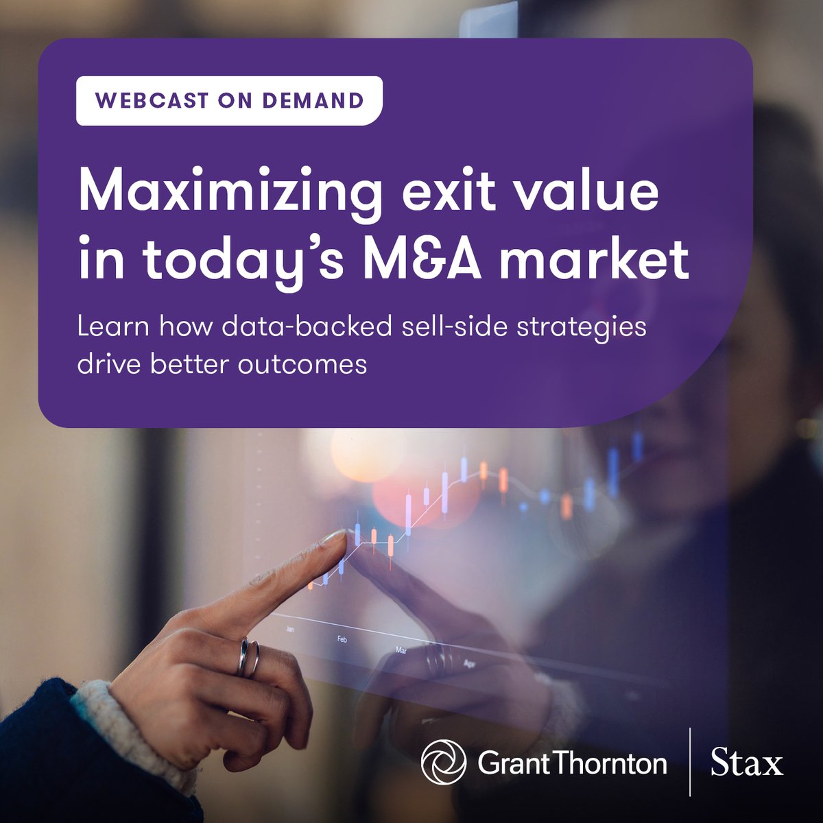 GrantThorntonUS's tweet image. Get the edge in #MandA deals. Watch our on-demand #webcast to see how data-driven sell-side studies help teams anticipate buyer scrutiny, sharpen positioning and drive smoother, more valuable exits. 

👉 Watch now: gt-us.co/3OhKIZn

#webinar