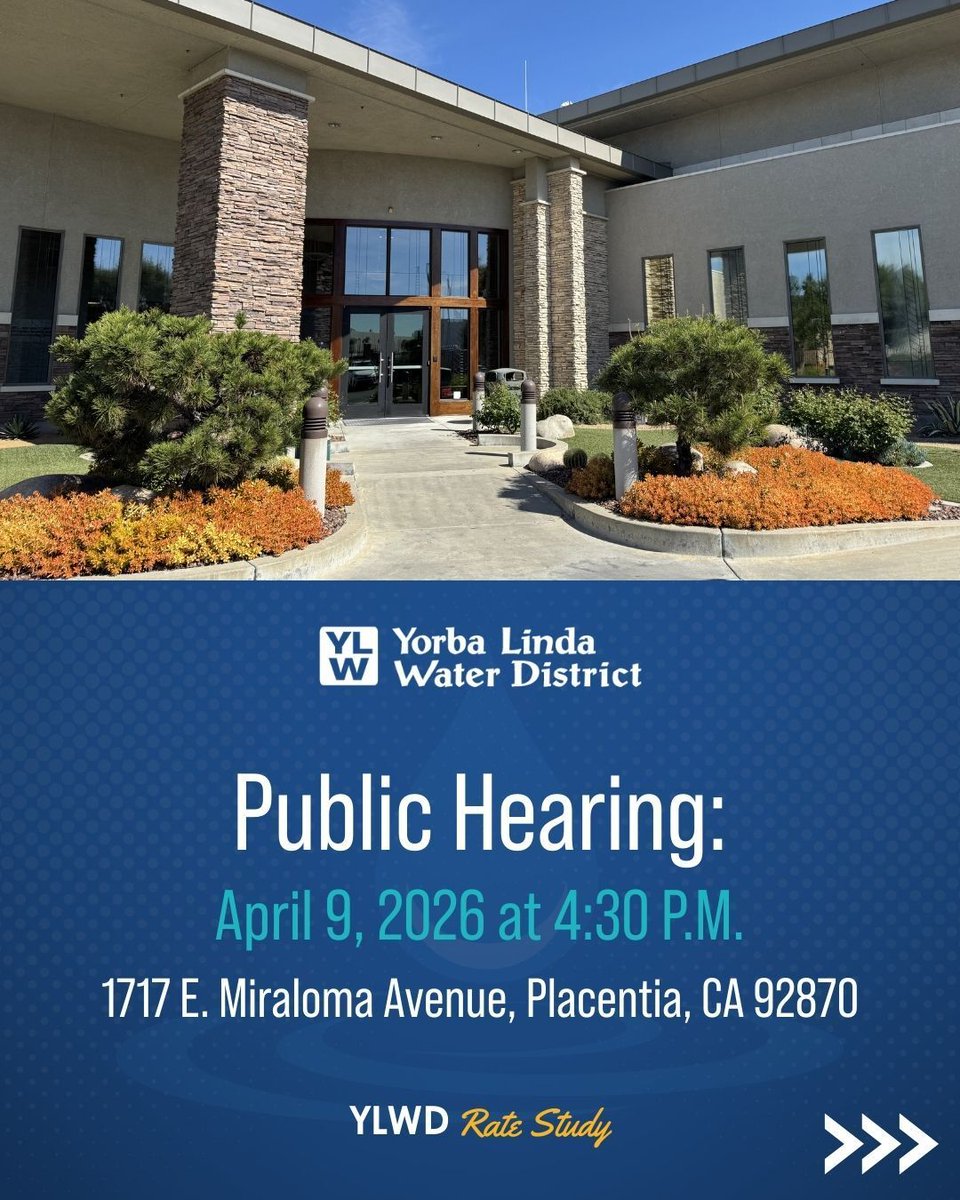 Yorba Linda Water District tweet media