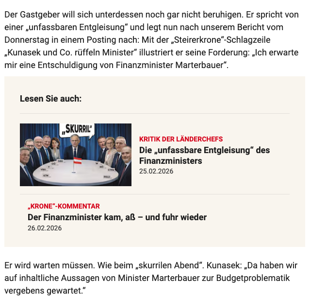 robertcjolly's tweet photo. Mit der "Steirerkrone"-Schlagzeile illustriert er seine Forderung? entscheidet denn der LH Kunasek  über die Aufmacher in der "unabhängigen" Krone? @krone_at 
https://t.co/7IB3xYPTfM https://t.co/CcFnjLXaLZ