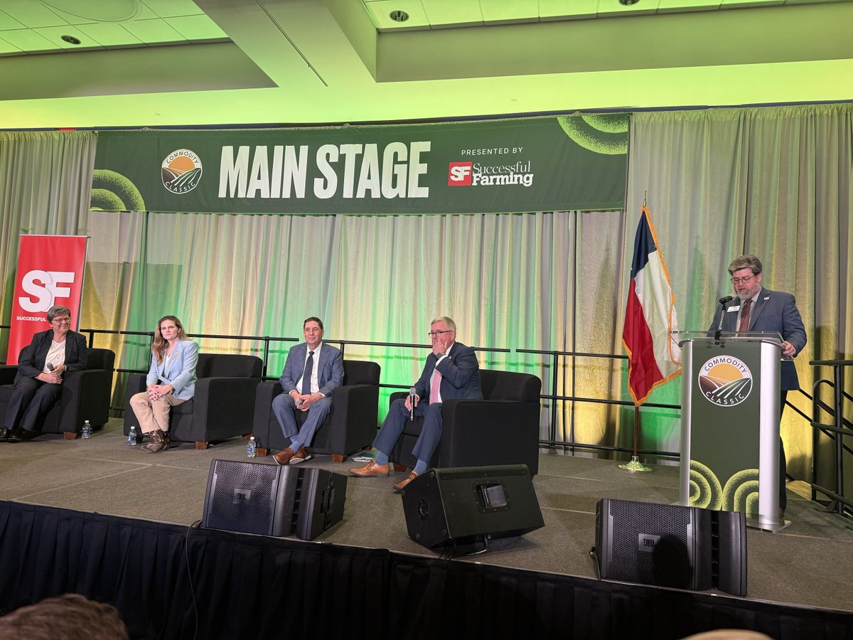 Scenes from #Classic26: This morning, ASA hosted its USDA Policy Outlook, an annual in-person, town hall-style session with top D.C. officials. #AgPolicy #AgEcon #Soybeans #Farmers <a href="/USDA/">Dept. of Agriculture</a> <a href="/ComClassic/">Commodity Classic</a>