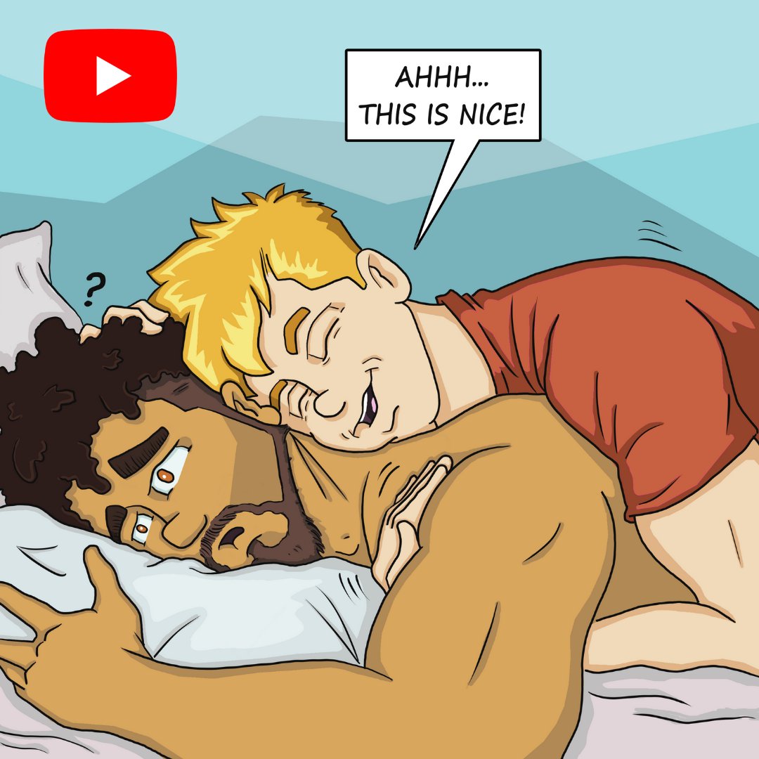 chadsartworld's tweet photo. New BTL YouTube video is out...Watch now https://t.co/HWV3XBR0fe

If you enjoy our content, please subscribe

See more BTL exclusive comics... https://t.co/6i55hawewK

#funnycomicstrips #gaycomics #gaycouples #youtubecouple #patreonsupport #PatreonCreator #gayculture #comicpanels https://t.co/TZ985F5xcR