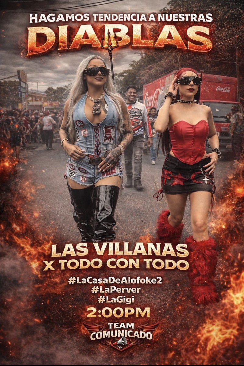 Hoy tenemos una sola cita a las 4 sale esto 💜🩷💜🩷💜🩷💜🩷💜💜🩷💜🩷💜🔥🔥🔥🔥🔥🔥🔥🔥🔥🔥🔥 así que ya saben  

LAS VILLANAS X TODO CON TODO
#TeamPerver 
#Teamsoledad 
#LaCasaDeAlofoke2