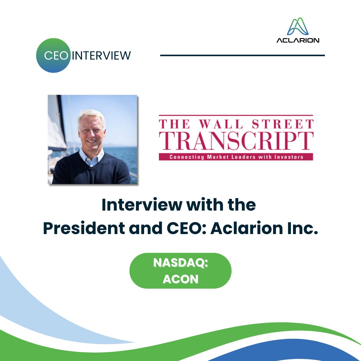 In a new interview, CEO Brent Ness discusses our approach to treating chronic lower back pain and highlights how Nociscan’s biomarker analysis helps identify painful discs to support better treatment planning. Subscribe for free: bit.ly/4rFLMFc $ACON
