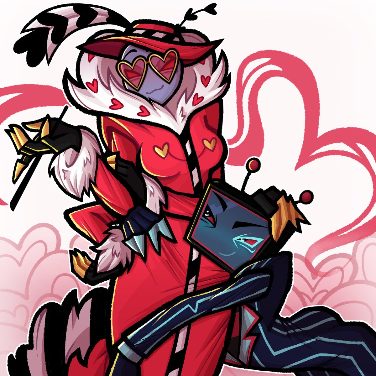 My art for <a href="/FobusG/">FOB ( 18+ )</a> 's DTIYS 💗

#StaticMoth #VoxVal #femvoxval #Valentino #vox #art