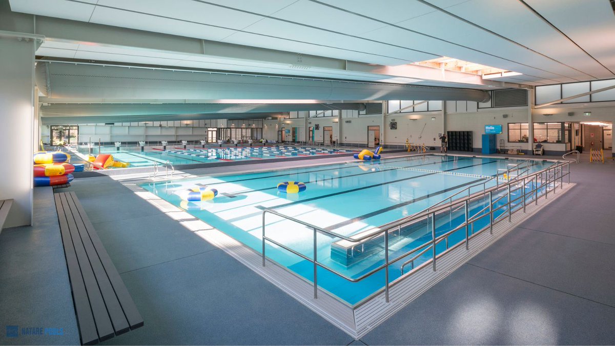 NatarePools's tweet photo. Built on the original site Christchurch’s QEII Stadium &amp; Pools, Taiora: QEII Recreation &amp; Sport Centre was designed with seismic resilience in mind. Our stainless steel pool systems allow re-levelling after seismic events, helping protect this community asset for generations. https://t.co/sVsJ7JpoZ5