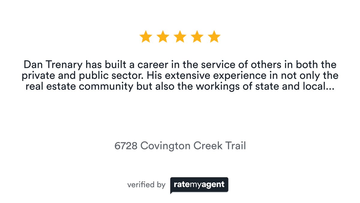 dantsells's tweet photo. My latest #RateMyAgent review in Fort Wayne.

https://t.co/9M7oBjYxUC

...
#ratemyagent #realestate #Realty_ONE_Group_Envision__Fort_Wayne https://t.co/bmK2pMEhow