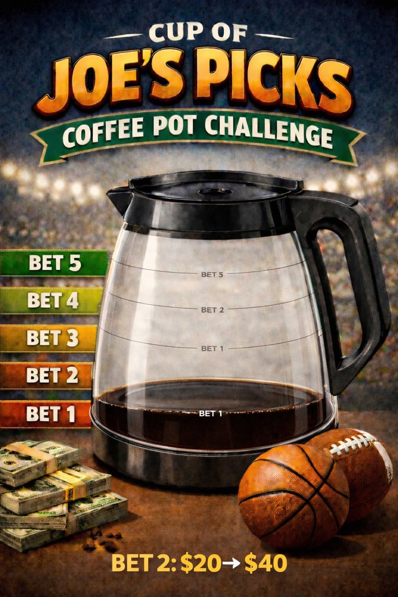 Bet 1 cashed last night with ease✅

Bet 2 is locked in🔒

Like to unlock it☕️

#GamblingX