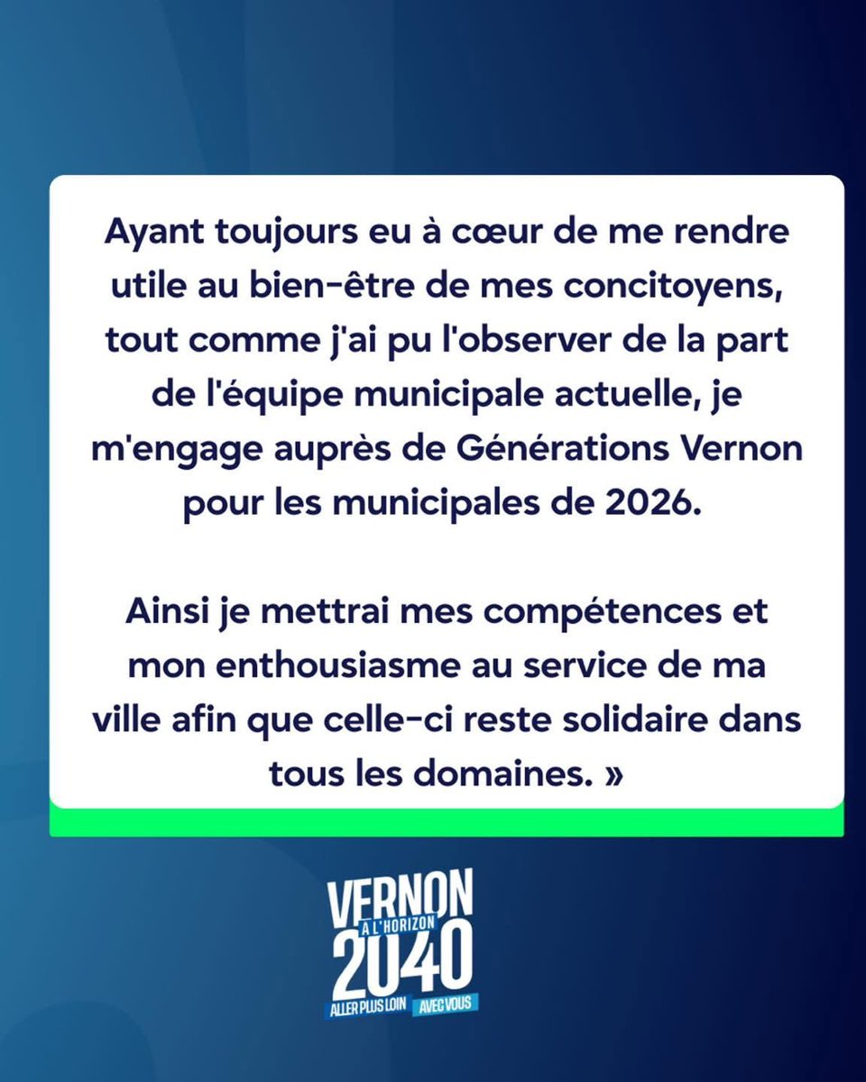 [Présentation de la liste]

Numéro 2️⃣2️⃣ de la liste menée par François Ouzilleau et Sébastien Lecornu : Vanessa Dunand 🚀