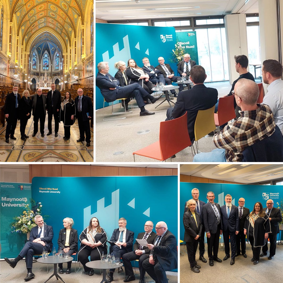 Ambassadors from 🇪🇪🇱🇻 🇱🇹🇵🇱🇺🇦 continue visiting Irish universities with a message of necessity to strengthen European solidarity in the face of brutal Russia’s war against Ukraine. This time, we visited <a href="/MaynoothUni/">Maynooth University</a> and discussed issues of European defence &amp; security.