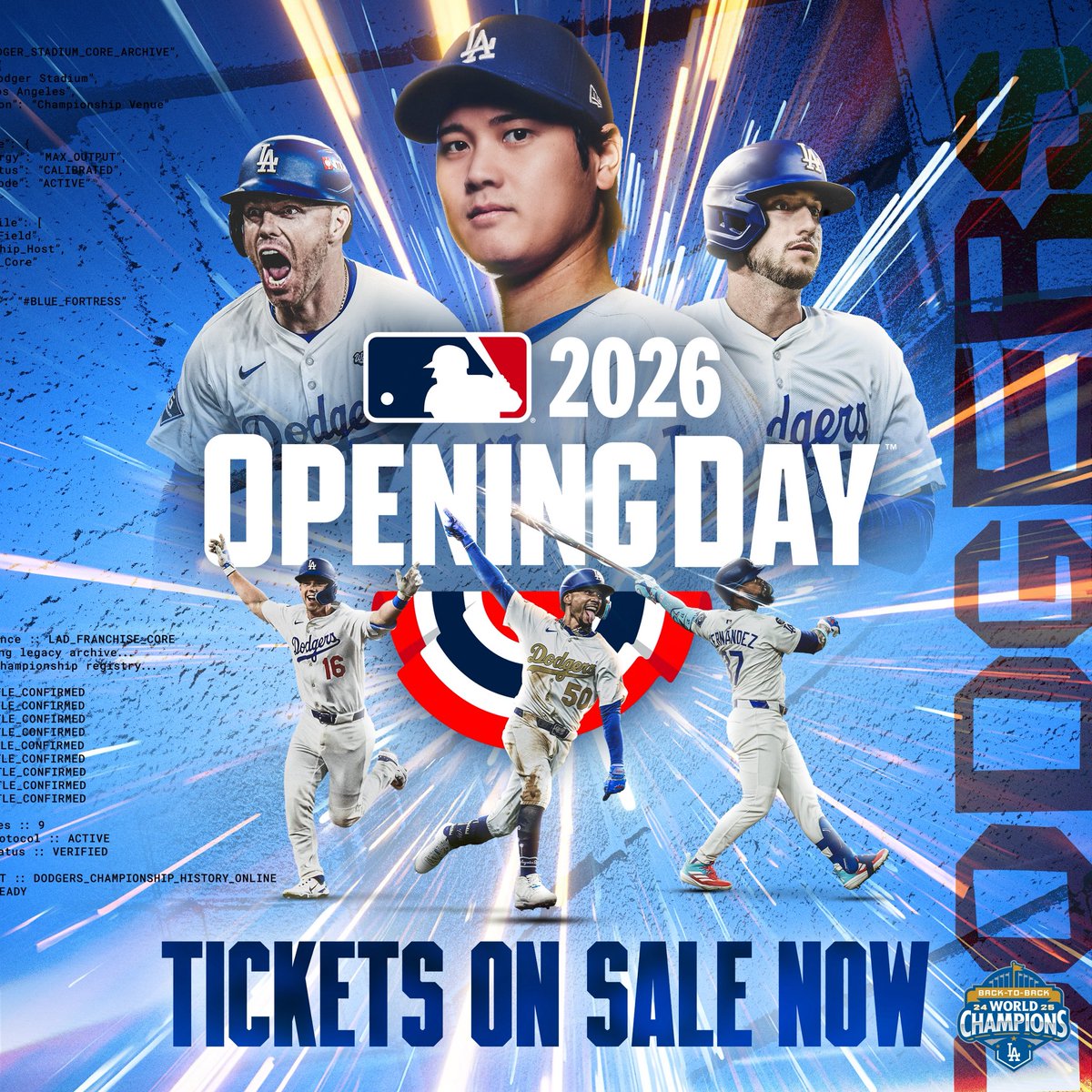 #OpeningDayLA tickets are on sale now!

🎟️: Dodgers.com/tickets
