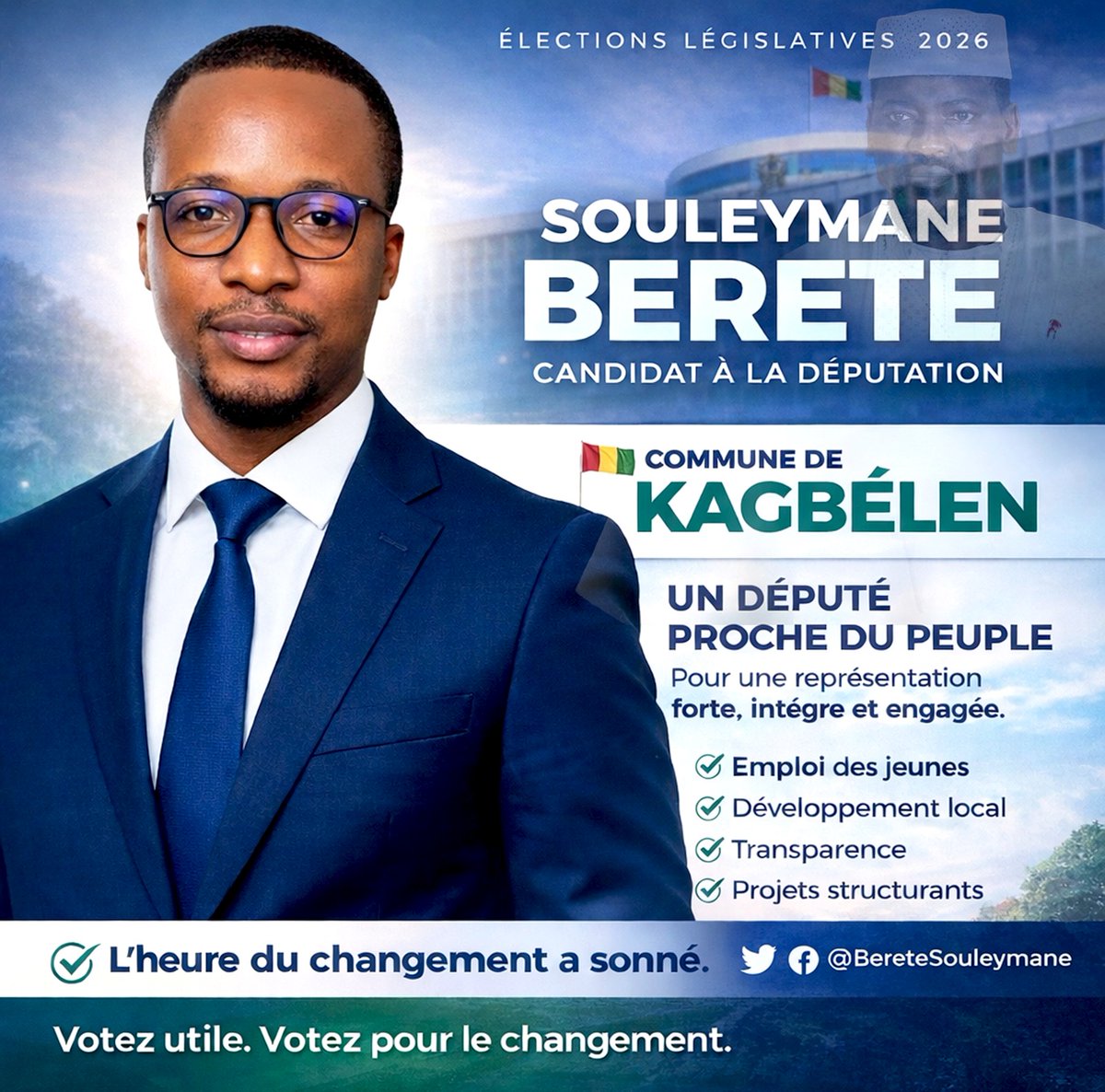 L’heure du changement à sonné à Kagbélen. Faites le bon choix Svp!!!