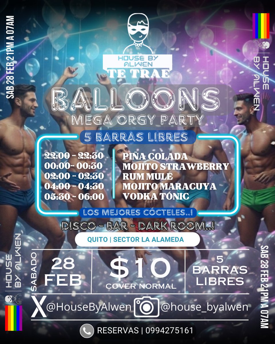 HouseByAlwen's tweet photo. Los cócteles que encenderán tu noche..!
#MEGAORGYPARTY 
@GaysUIO @12Carlosmer @AndreJa41818971 @Ricky_David69 @lucifer_1859 @LordUio @BearHunter2023 @SebasHotEc @renestar1989 @Durangofi219 @LordUio  @cruising_uio @Edwardxxx07 @jeffitachi @xxx_Lobito @xsxmem_ @FernandoHD_Uio https://t.co/nJU8qMXw5P