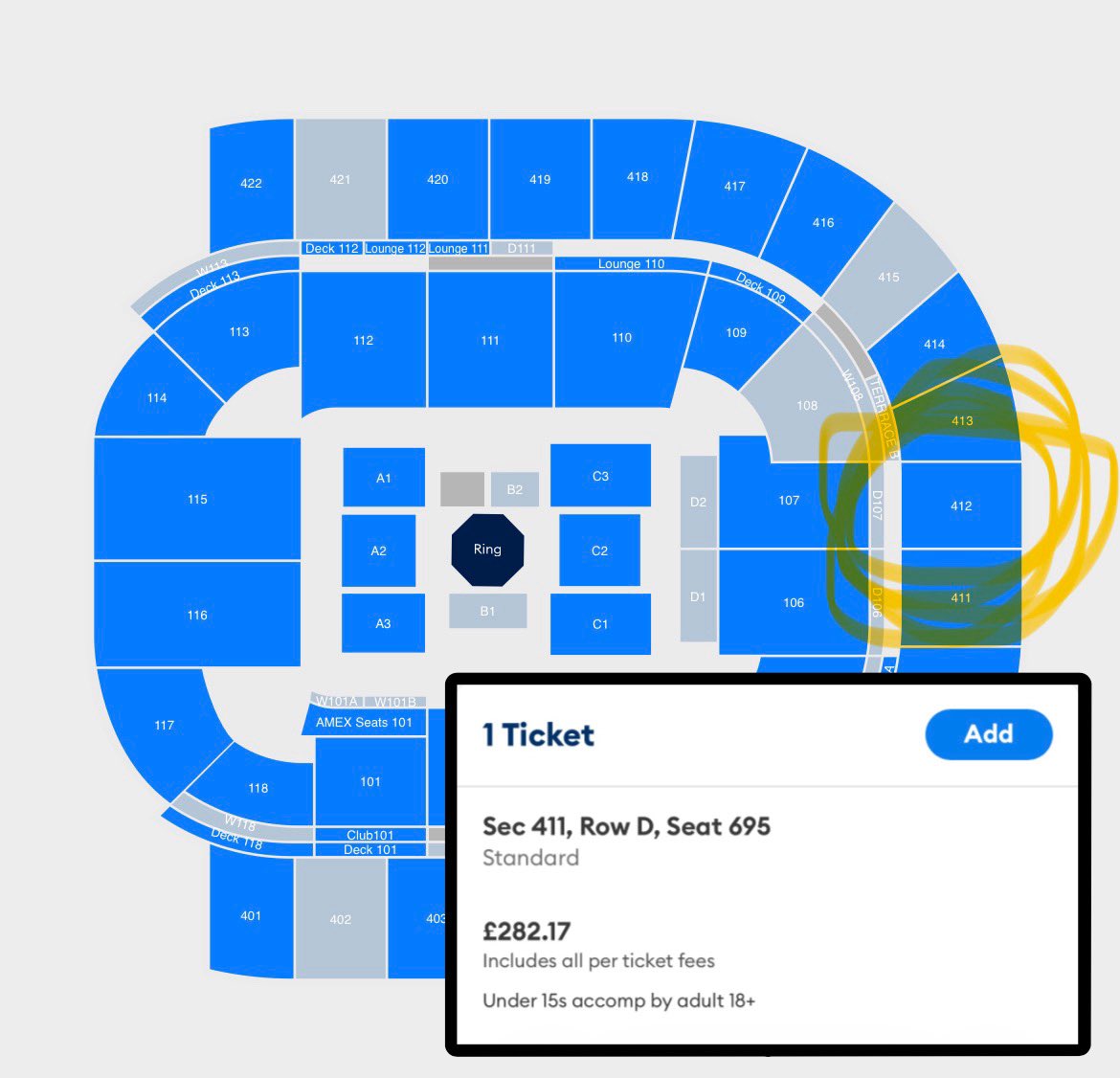 Nosebleeds for Evloev vs Murphy are £300 after ticket add-on fees 😂

They’re pricing us out