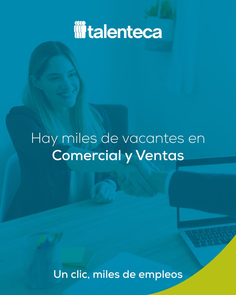 ¿Qué se necesita para estas vacantes?
✅ Atención al cliente
✅ Habilidades de negociación
✅ Pasión por crear nuevas oportunidades

Si tienes estas aptitudes, visita tltk.co/tm0ocuVy sé de los primeros en postularte

🖱️ Un clic, miles de empleos
#Vacantes #Empleo #Ventas