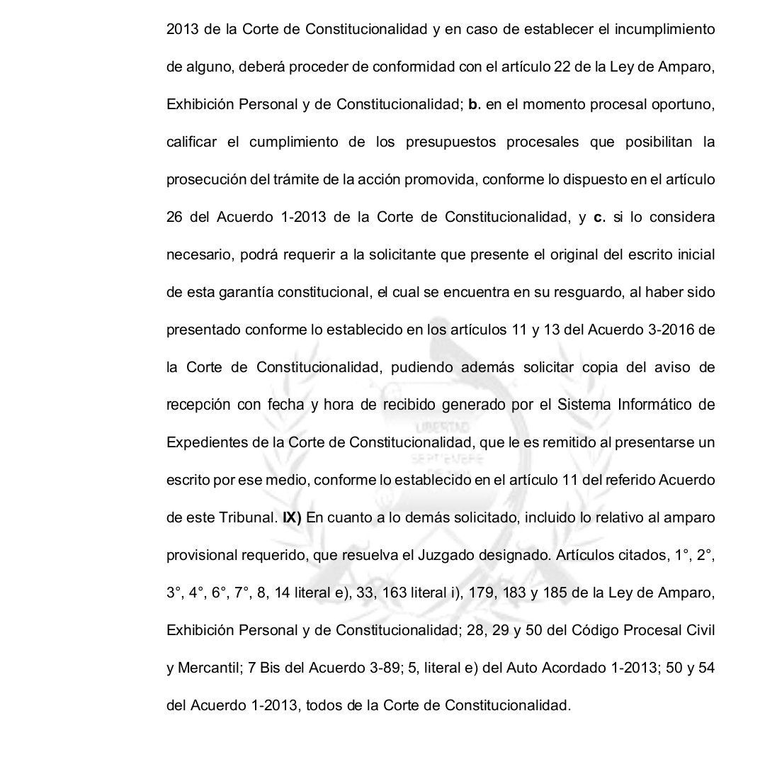 La <a href="/CC_Guatemala/">CC Guatemala</a> evade un amparo que pide proteger a la postuladora del <a href="/MPguatemala/">MP de Guatemala</a> y que busca que la fiscalía qué lidera Leonor Morales Lazo no interfiera en el trabajo de la comisión. Por razón de competencia el amparo de la diputada Andrea Reyes fue enviado a un juzgado.