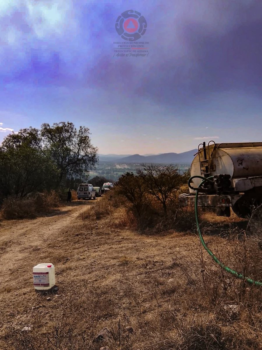 Derivado de un incendio en el cerro del Xicuco, se han afectado 20 hectáreas de terreno, De acuerdo con información de Protección Civil y Bomberos de Tezontepec de Aldama, el incendio se originó por una quema que salió de control y el viento facilitó su rápida propagación