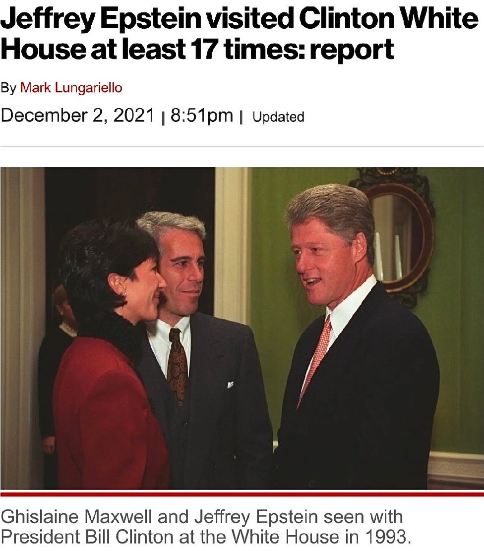 ProudSocialist's tweet photo. The lies and cover up of the Epstein scandal by Trump &amp; his DOJ don’t mean I have to support the lies of Hillary Clinton.

Hillary saying she didn’t know Epstein when he visited the Clinton White House 17 times is absurd.

After all these years she is STILL lying to protect Bill. https://t.co/QD6Au69iaJ