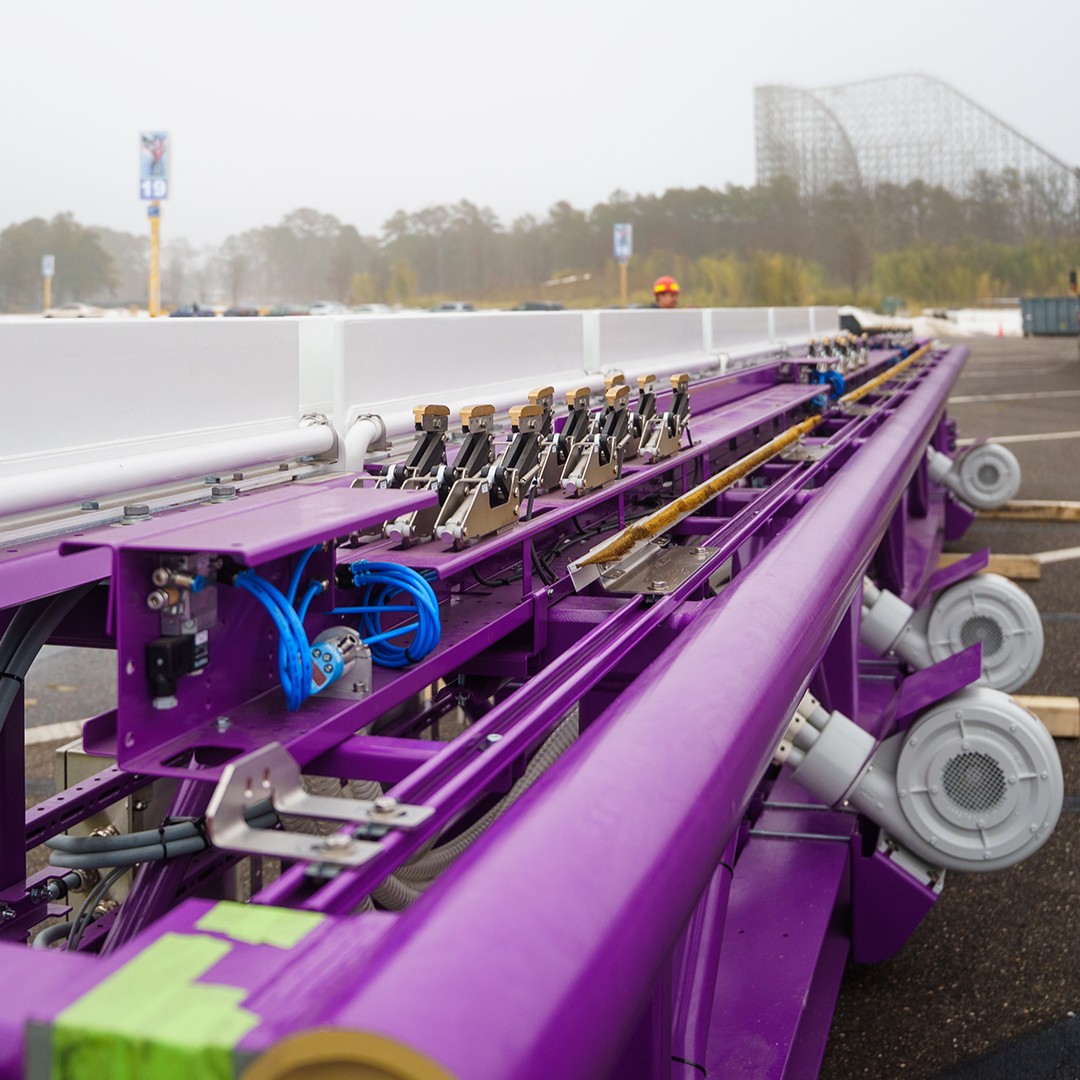 SFGrAdventure's tweet image. A closer look at what’s coming... a record-breaking adventure is taking shape. 🎢💜

#AdventureAwakens #SFGAD2027