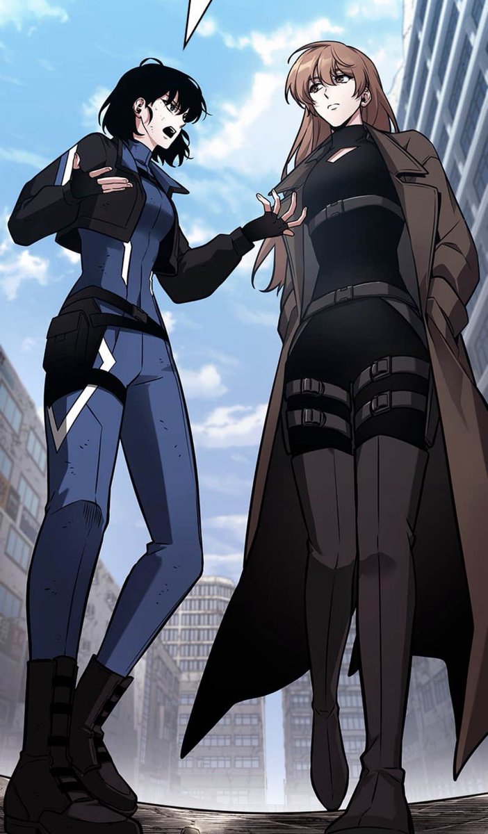 cropped jacket, short hair, short boots vs long jacket, long hair, high boots