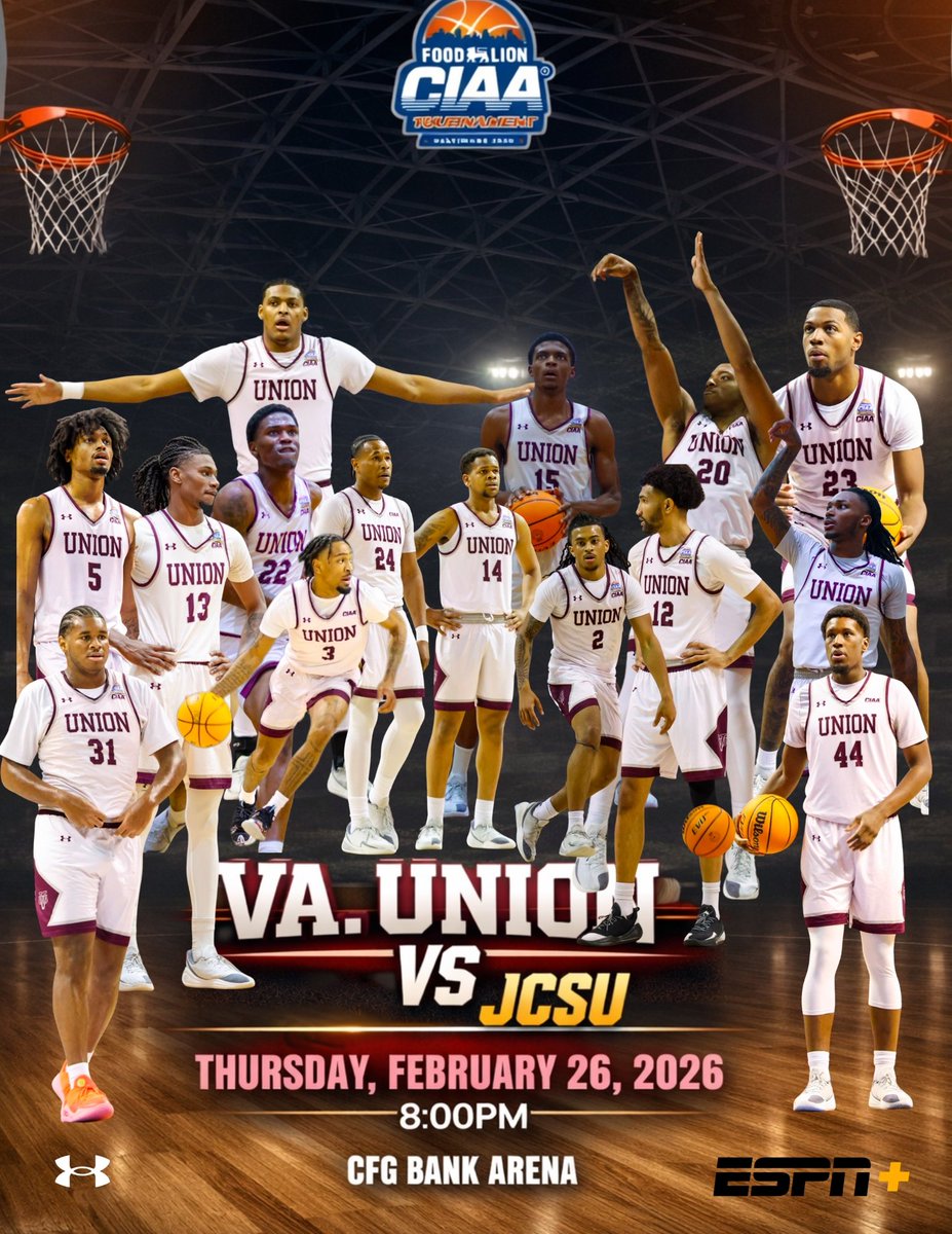 Coach_Gholson's tweet photo. Tournament time. ๐ช๐พ๐
All season led to this moment. We take the floor tonight in Baltimore vs. Johnson C. Smith University. One game. One mission. One squad.
๐ JCSU
๐ CFG Bank Arena
โฐ 8:00 PM
๐บ ESPN+
Letโs travel. Letโs be loud. Letโs work.
#vuumbb #vuu #ciaa #gameday https://t.co/LQyZ6xJySO