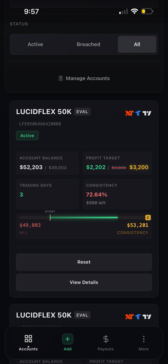 SteveyTheTrader's tweet photo. On my @TradingLucid Eval, nice $1200 trade. Due to being over consistency I am now $1000 away from passing the Eval. https://t.co/snqYX5NNh7