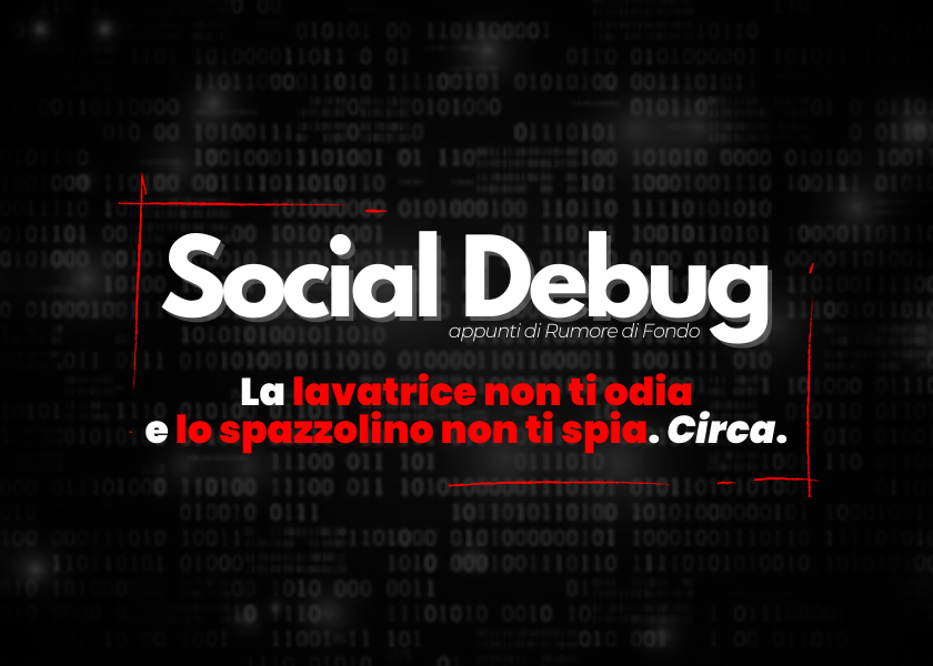 signorina37H's tweet image. Il #SocialDebug, sempre di giovedì, oggi doveva essere a tema social network. Ma visto che siamo entrati in argomento, ho preferito parlare del perché connettere in rete ogni elettrodomestico non è una buona idea.

Ne parlo qui: open.substack.com/pub/signorina3…